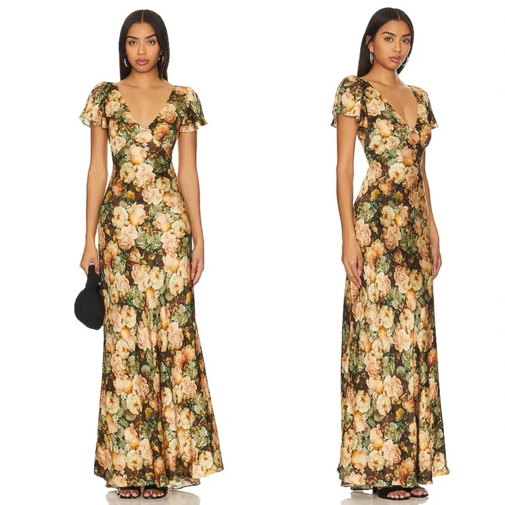 Selkie The Flutter Slip Dress in Cottage Cravings size small NEW! New With tags!